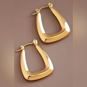 18k gold dipped hoop earrings